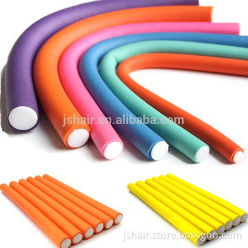 Alibaba 10Pcs Soft Foam Curler Makers Bendy Twist Curls Tool DIY Styling Hair Rollers